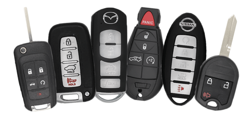 Six Different Key Fobs